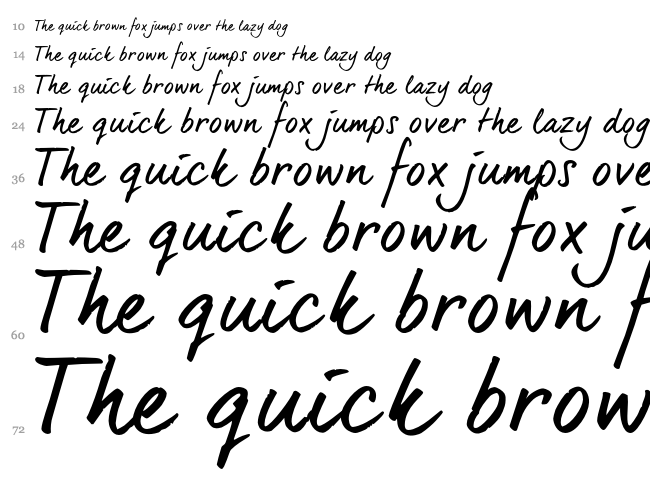 Dear Joe 6 font waterfall